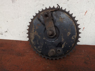 Norton Commando rear brake drum and sprocket