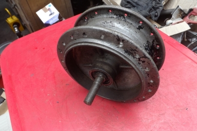 Royal Enfield dual sided front brake hub