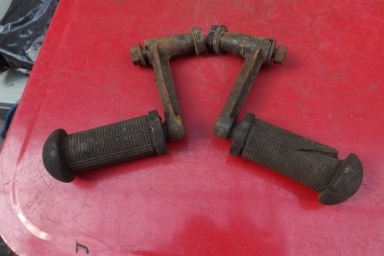 Royal Enfield early pillion footrests