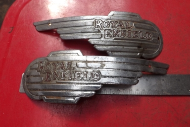 Royal Enfield tin plate badges early fifties #2