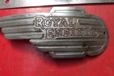 Royal Enfield tin plate badges early fifties #2