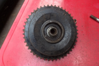 Triumph QD sprocket brake plate shoes and spindle