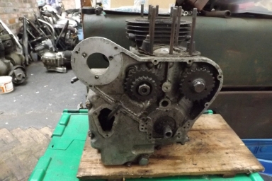 Royal Enfield 500 twin engine mid fifties