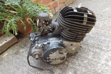 Yamaha YZ400E Motocross engine