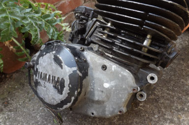 Yamaha YZ400E Motocross engine