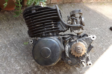 Yamaha YZ400E Motocross engine