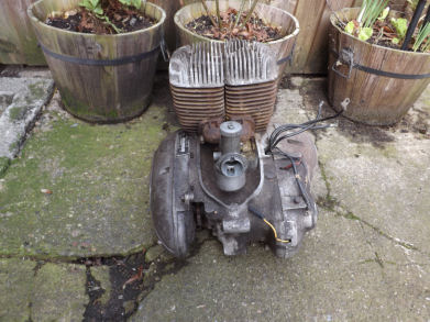 Villiers 4T twin engine with electric start