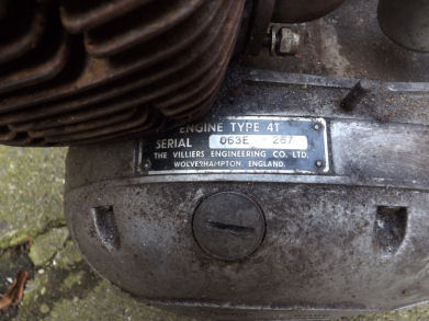 Villiers 4T twin engine with electric start