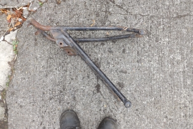 BSA Bantam trials rear subframe