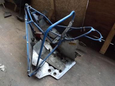 Godden V twin sidecar outfit frame and swinging arm