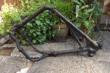 Triumph 150 Trident frame damaged