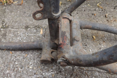 Triumph Tiger cub plunger frame with swinging arm conversion