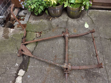 Watsonian sidecar chassis with wheel