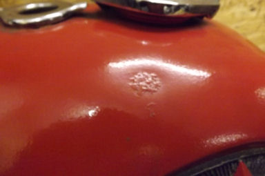 BSA B25 Starfire steel petrol tank