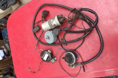 Triumph Tiger Cub wiring harness and original switches and coil etc
