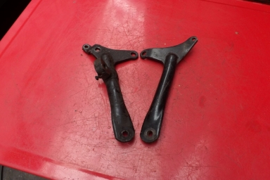 Triumph Tiger cub rear footrest mounting/sidestand brackets
