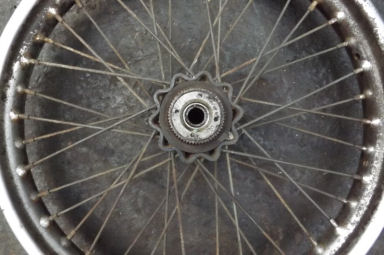 BSA rear crinkle hub wheel
