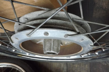 Benelli 125 racer front wheel 1970's