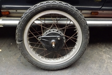 Honda RS 250 rear wheel with DID alloy rim