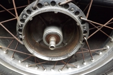 Honda RS 250 rear wheel with DID alloy rim