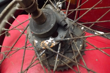 Norton 16H ES2 Rigid rear wheel