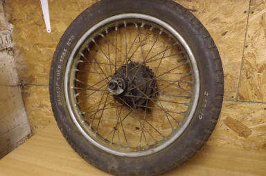 Royal Enfield early Bullet back wheel