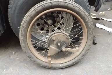 Royal Enfield model G rear wheel