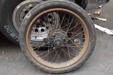 Royal Enfield model G rear wheel