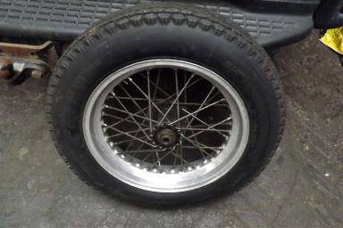 Triumph 500x16 alloy rim rear wheel QD