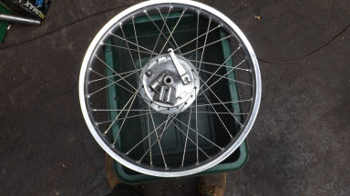 Yamaha DT front wheel