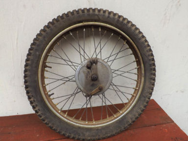 BSA C15 Trials front wheel