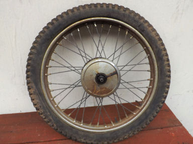 BSA C15 Trials front wheel