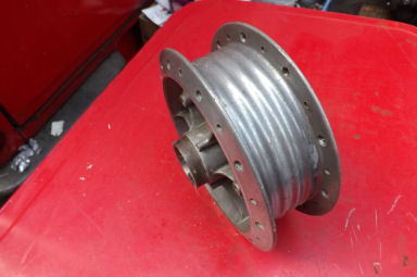 Royal Enfield full width hub rear with cushdrive adaptor